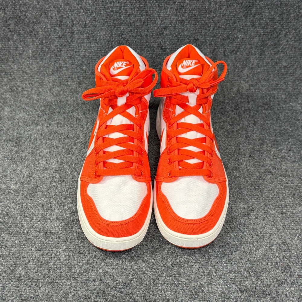 Jordan 1 Retro AJKO Shoes Men's 9 Rush Orange White Retro Athletic Sneakers - Picture 3 of 15